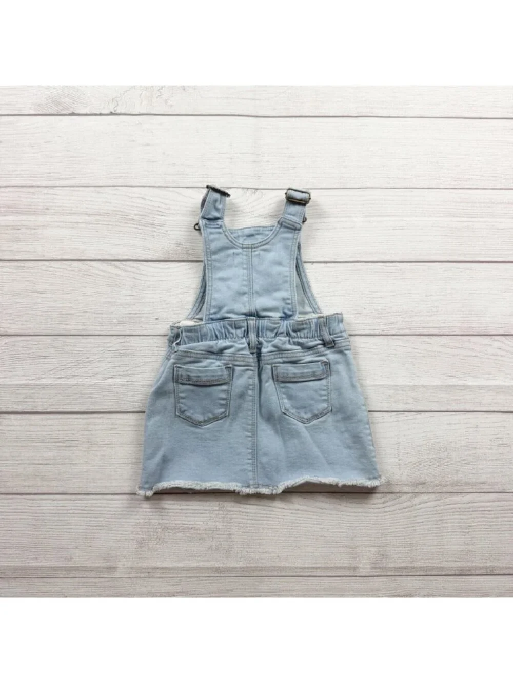 Old Navy Light Wash Denim Overall Skirt Skirtalls Toddler Girls 2T